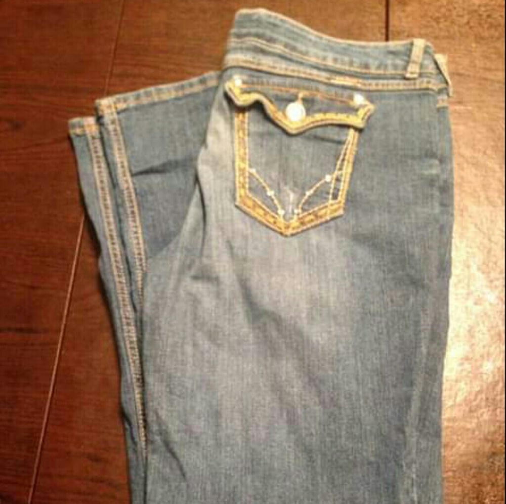 Women blue jeans